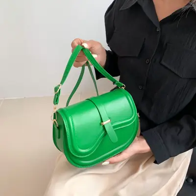 Green High-End Shoulder Bag for Women