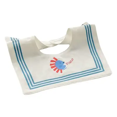 Yellow Cotton Baby Bib with Buttons