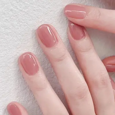 Nude Nail Polish S27 Rose Glitter Peel