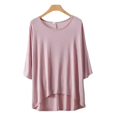 Women's Yellow Modal Loose T-Shirt Large Size