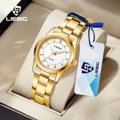 Liebig Gold Plated Women's Quartz Watch
