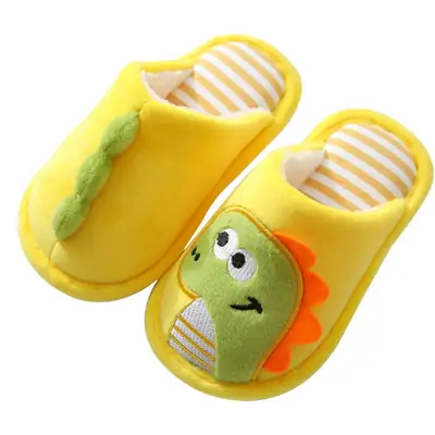 Children's Cotton Slippers Green Pink Blue