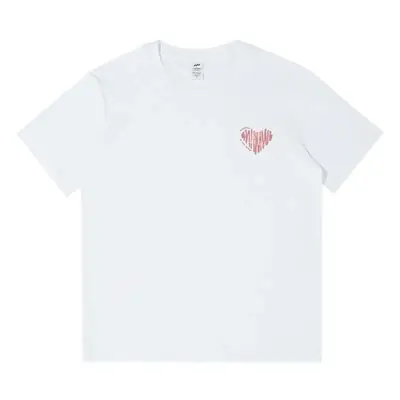 Women Pure Cotton Loose Fit T-Shirt Heart Print Summer Casual