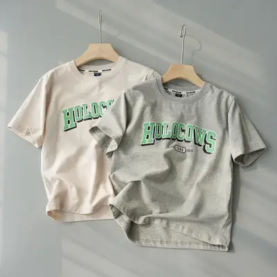White Ho! Ho! Ho T-Shirt for Boys Girls Large