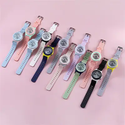 Men's Digital Watch with Leather Band & GPS