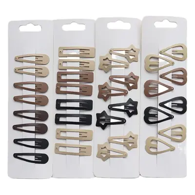 Matte Hair Clips Set of 12 Colors for DIY Painting