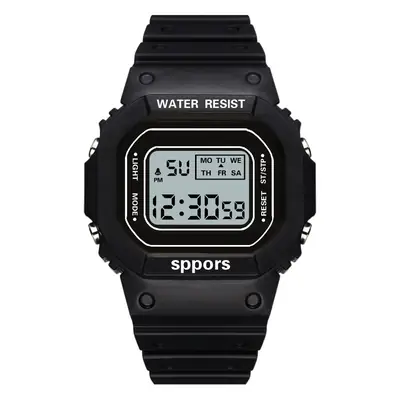 Water Resistant Square Digital Watch for Boys Girls