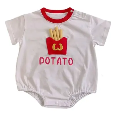 Newborn Baby Short Sleeve Bag Fat Clothes White