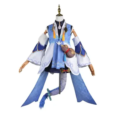 Bailu Cosplay Suit Blue White Dragon Girl Medical Costume