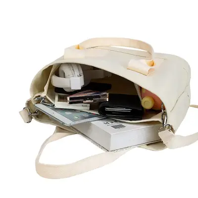 Women's Canvas Shoulder Bag Large Capacity Summer New Commuter