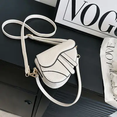 Women's Blue Saddle Crossbody Bag 2023 New