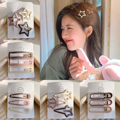 Women's Hollow Hair Clip Pink Rose Gold 3-Pack