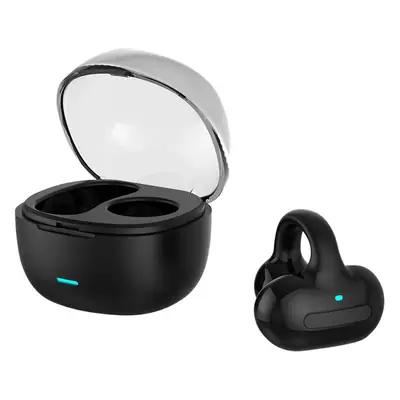 Bluetooth Headset Pink White Ear Clip Bone Conduction