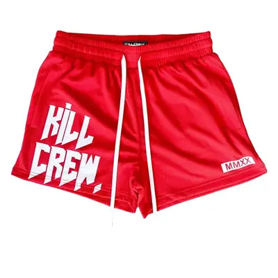 Men Black Hill Mesh Boxing Shorts with Drawstring Waist