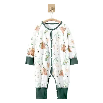 Baby Pajamas Pure Cotton Leg-Split Sleepsuit Summer