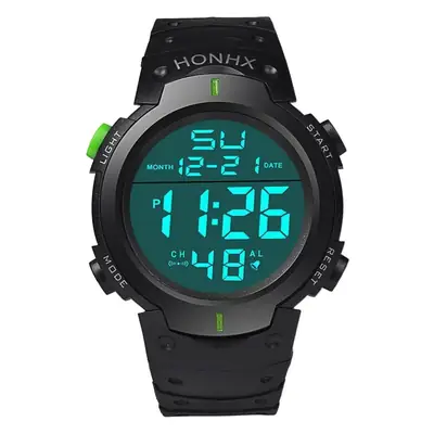Digital Watch for Men Large Screen Cold Light LED