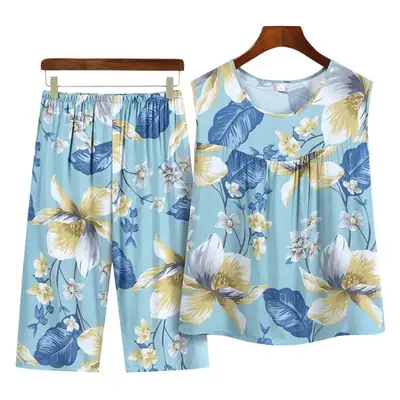 2023 New Summer Printed Sleeveless Suit for Women