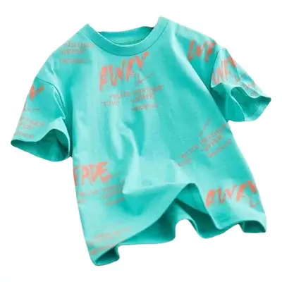 Yellow Printed Kids T-Shirt Summer Wear