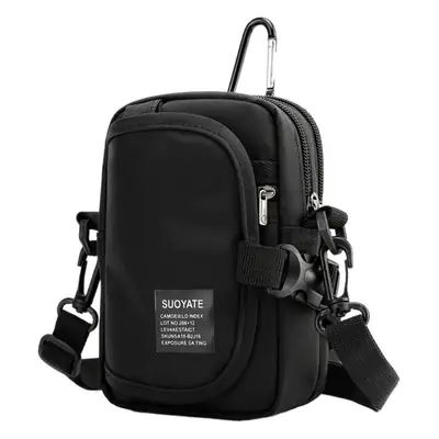 Men's Oxford Cloth Shoulder Bag Black Multifunctional