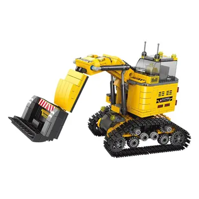 Compatible with Lego small particle building blocks six-in-one engineering vehicle excavator children Boy assembled model toys wholesale