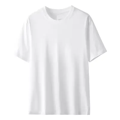 New Summer Pure Cotton Men T-Shirt Loose Fit Breathable