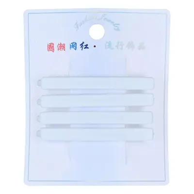 Nurse Hat Side Clips 6.5 White Steel Clip