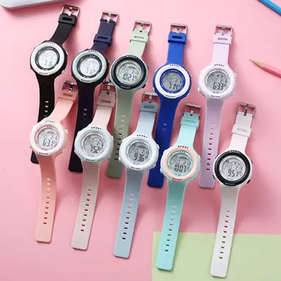 Candy Color Simple Digital Watch for Men Women K-Style Large Display