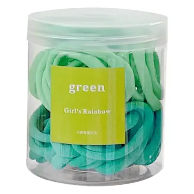 Green High Elastic Hair Tie for Women, 50 Pcs