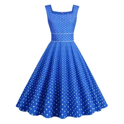 Green Polka Dot Vest Dress for Women
