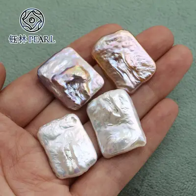 Colorful Large Square 18-20mm Baroque Beads Semi-Finished