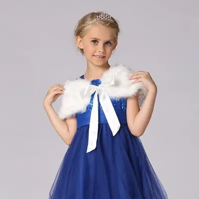 Furry Cape Shawl for Girls New Korean Style