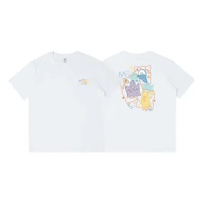 2023 Printed T-Shirt Beige Half Sleeve Cotton