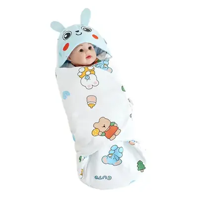 Newborn Swaddling Bag with Cute Animal Hood