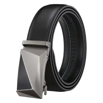Men's Self-Buckled Black Belt 3.5cm Wide