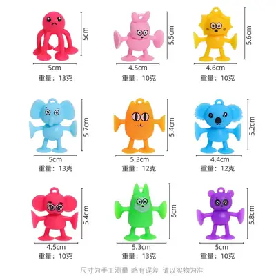Blue Cartoon Suction Toy for Kids Bathing Car Play