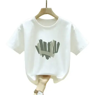 Kids Cotton Lavender Hedge T-Shirt 2023 Summer