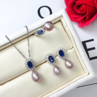 Feminine Pearl Ring Set for Girls & Mothers