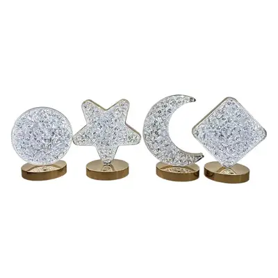 Rechargeable Touch LED Table Lamp 15x18cm Moon Theme
