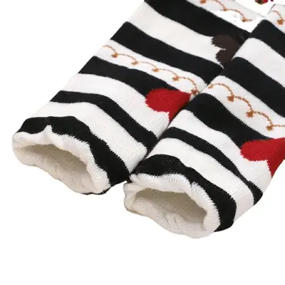 Pink Japanese Style Girls Socks with Lace & Cartoon Design