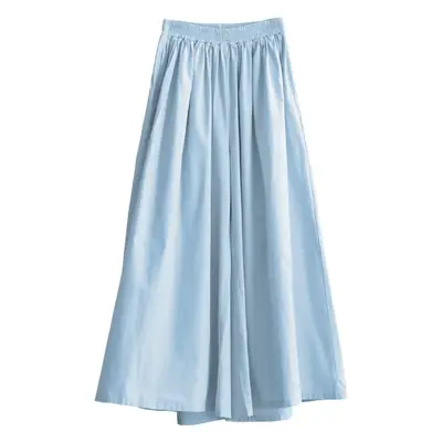 Girls Sky Blue Long Skirt Pants Summer Loose Fit Medium to XL