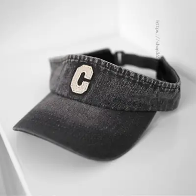 Black C Letter Sunglasses Hat for Women Men