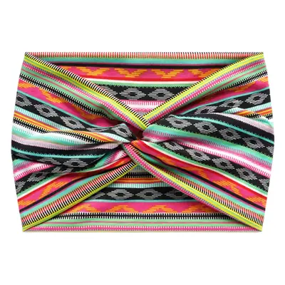 18cm Cross Border Printed Cross Yoga Hair Band Tie Knot