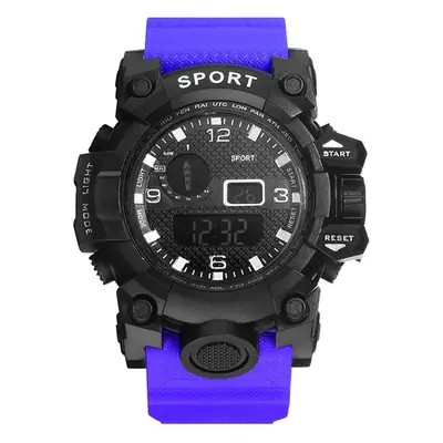 Men's Sport Watch Green LED Digital Display 10:58