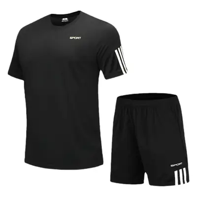 Kids Badminton Shirt & Shorts Set Gray Boys