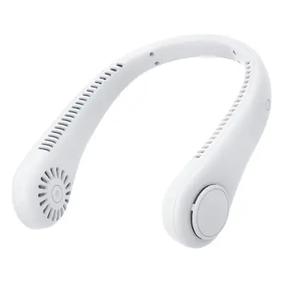 New Hanging Neck Fan USB Charging Lazy Outdoor Portable Silent Turbine Neck Leafless Mini Fan