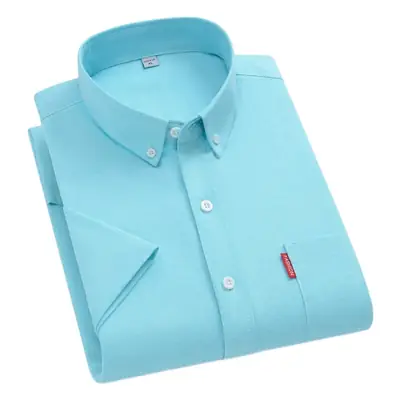 Men's Light Blue Oxford Shirt 2025 All Cotton Oxford Spinning