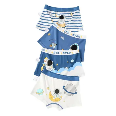 Boys' Pure Cotton Boxer Briefs Cartoon Print Small to XL