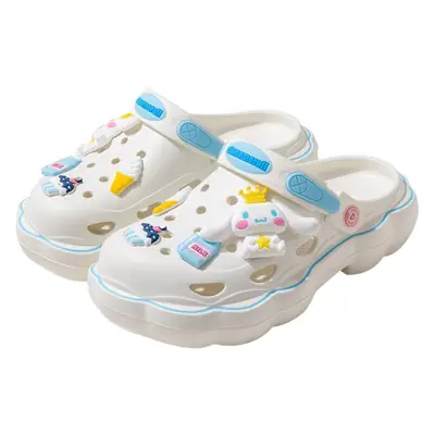 Women Cartoon Sanrio Cave Shoes White EVA Thick Soles