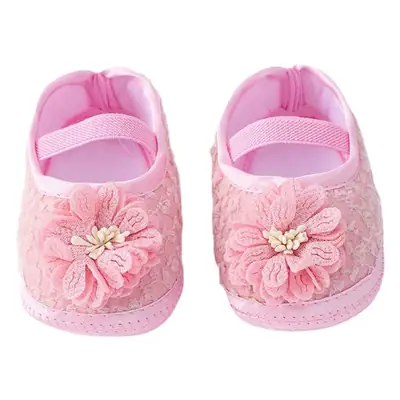 2023 New Baby Shoes Hair Band Set Cute Flower Headband Soft Bottom Toddler Shoes Newborn Baby Shoes for Four Seasons