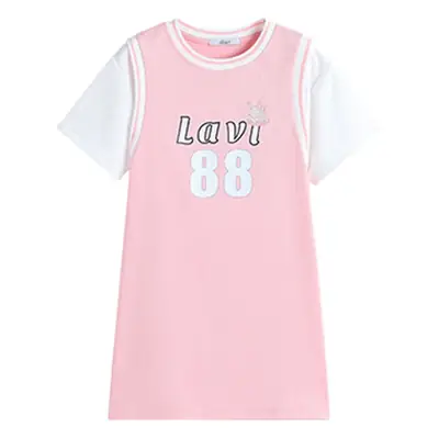 Lavi Pink Casual Summer Dress for Girls